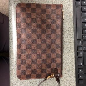 Authentic LV  NEVERFULL Damier Ebene Pochette